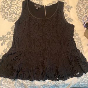 INC Lace Peplum Top